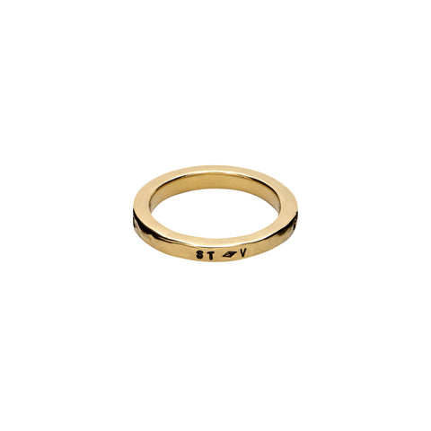BAGUE ANNEAU "S'ASSEOIR" EN VERMEIL