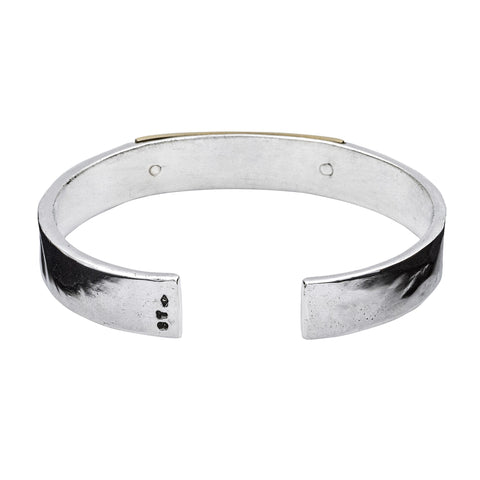 BRACELET RIVETE « LA NUIT » LARGE OR 9 CARATS