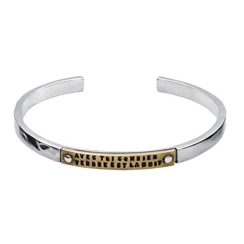 BRACELET RIVETE « LA NUIT » FIN (Copie) OR 9 CARATS