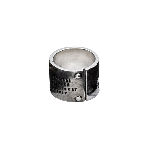 BAGUE 4 RIVETS « LA NUIT »