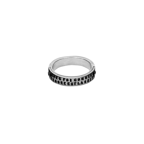 BAGUE RIVETEE « LA NUIT » FINE