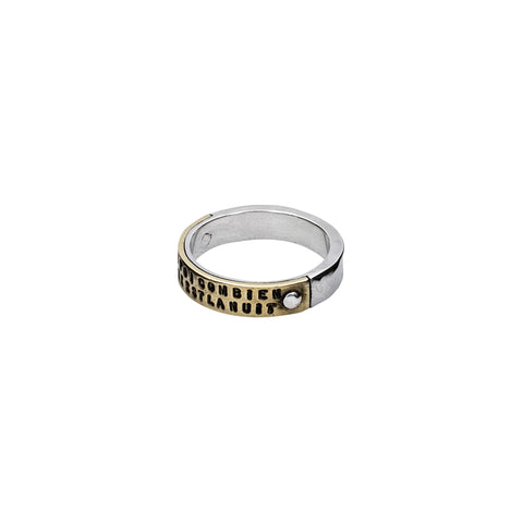 BAGUE RIVETEE « LA NUIT » FINE OR 9 CARATS