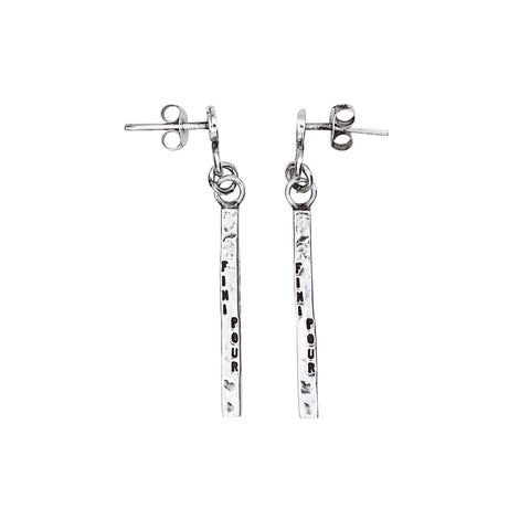 BOUCLES D'OREILLES "RIEN N'EST JAMAIS FINI POUR TOUJOURS"