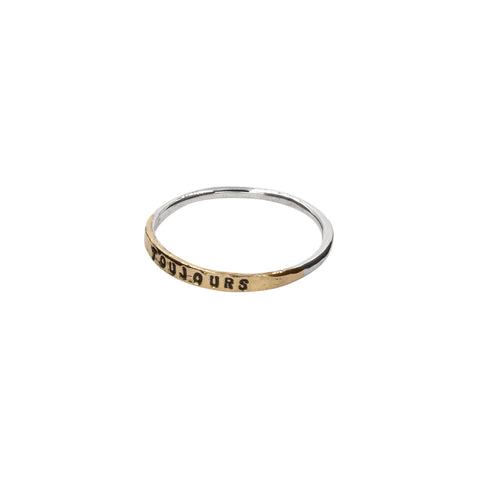 BAGUE "TOUJOURS" ARGENT & OR