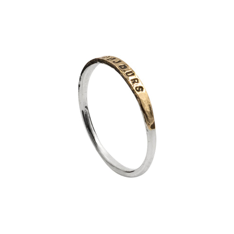 BAGUE "TOUJOURS" ARGENT & OR