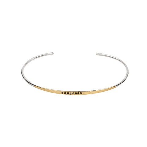 BRACELET "TOUJOURS" ARGENT & OR