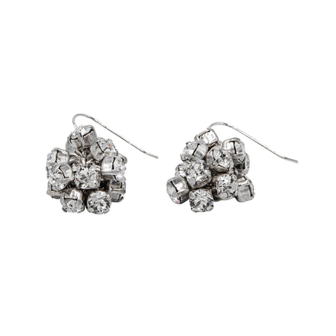 BOUCLES D'OREILLES MAILLE STRASS