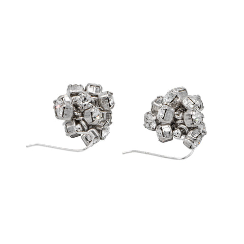 BOUCLES D'OREILLES MAILLE STRASS