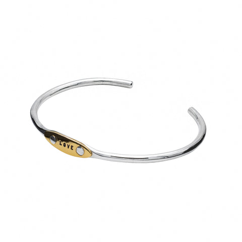 BRACELET RIVETÉ "LOVE" ARGENT