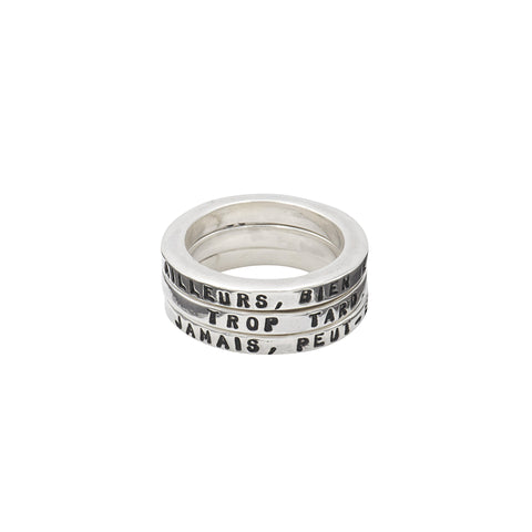BAGUE JEU DE 3 BAUDELAIRE