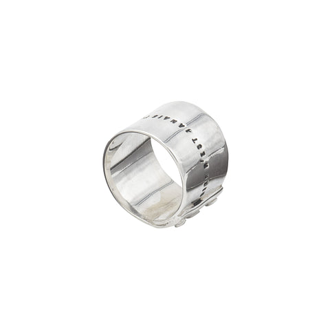 BAGUE LARGE RIVETEE