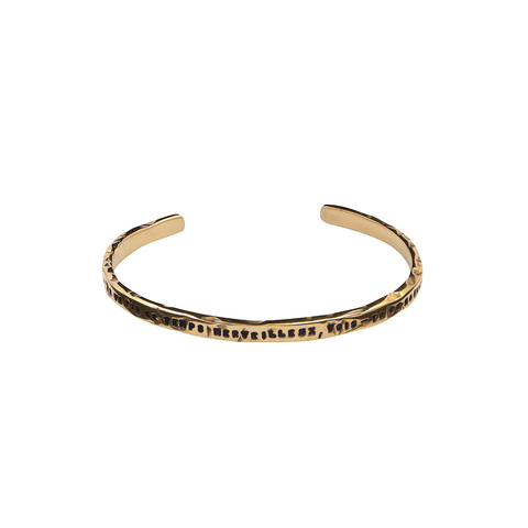 BRACELET "BONHEUR" OUVERT EN VERMEIL