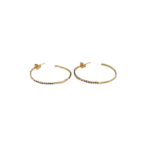 BOUCLES D'OREILLE "PENSÉE" EN VERMEIL