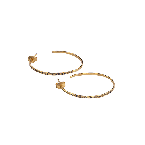 BOUCLES D'OREILLE "PENSÉE" EN VERMEIL