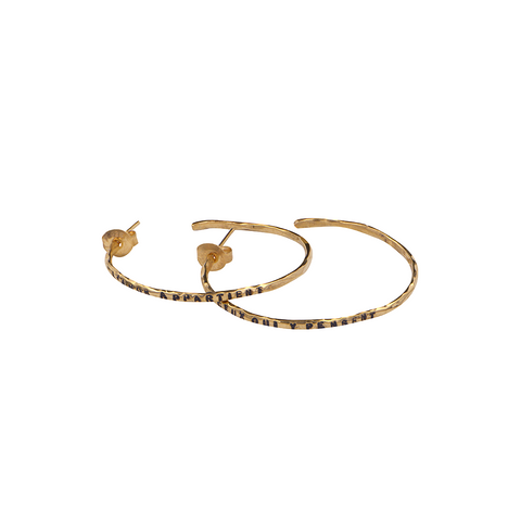 BOUCLES D'OREILLE "PENSÉE" EN VERMEIL