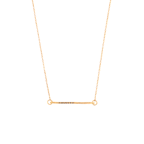 COLLIER BATTE "TOUJOURS" EN VERMEIL