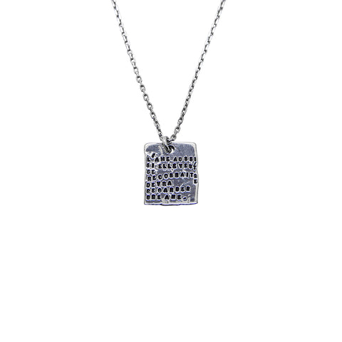 PENDENTIF PLAQUE "REFLET"
