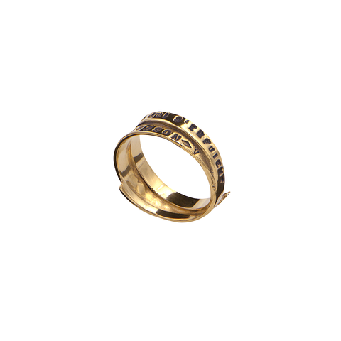 BAGUE "FRISSON" BAUDELAIRE EN VERMEIL