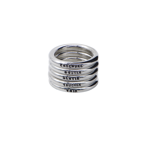 BAGUE "5 SENS" RONDE