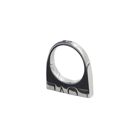 BAGUE "LOVE" CARRÉE