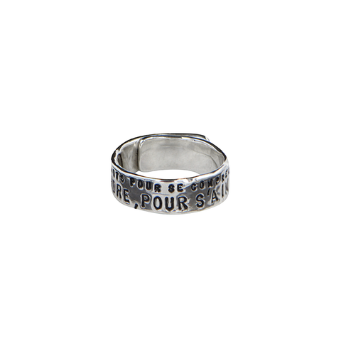 BAGUE FINE "LES HOMMES"