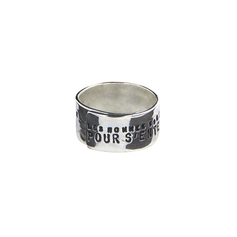 BAGUE LARGE "LES HOMMES"