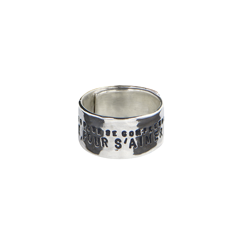 BAGUE LARGE "LES HOMMES"