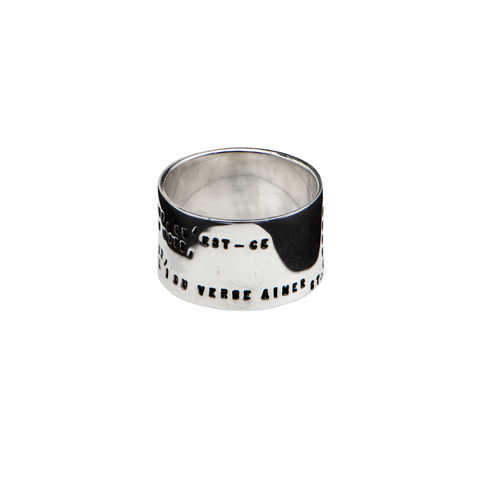 EDMOND ROSTAND "UN BAISER" LARGE RING