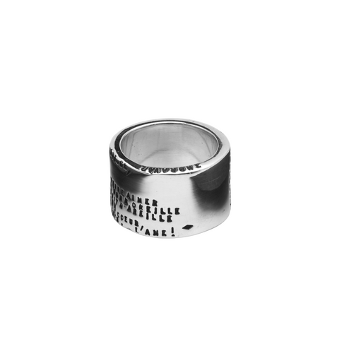 BAGUE EDMOND ROSTAND "UN BAISER" 10 VERS