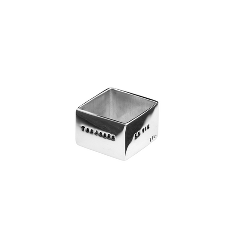 BAGUE CARRÉE "L'AMOUR"