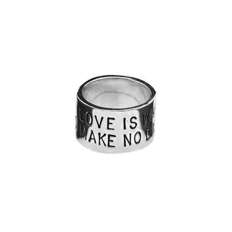 BAGUE "LOVE IS" ÉPAISSE
