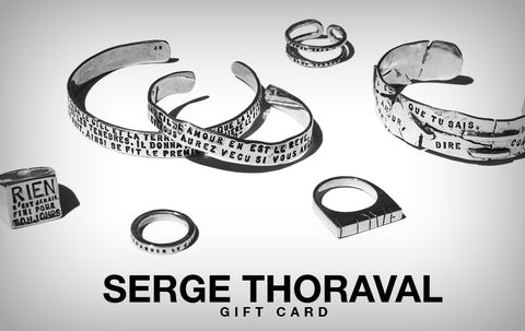Carte Cadeau / Gift Card SERGE THORAVAL