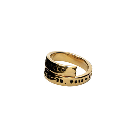 BAGUE "BONHEUR" EN VERMEIL