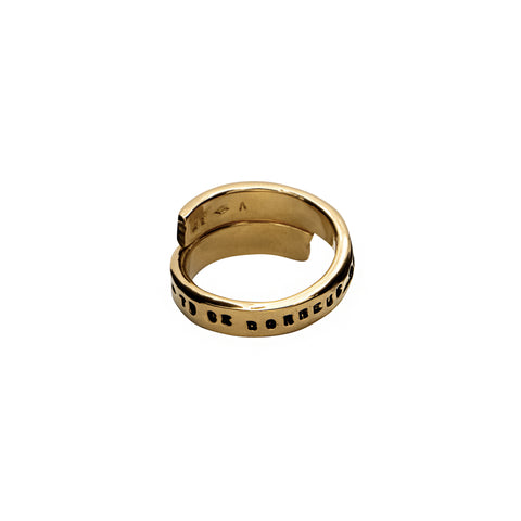 BAGUE "BONHEUR" EN VERMEIL