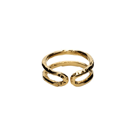 BAGUE MAILLON "LE SERMENT" EN VERMEIL