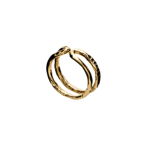 BAGUE MAILLON "LE SERMENT" EN VERMEIL