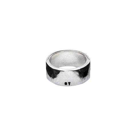 BAGUE RIVETEE « LA NUIT » LARGE