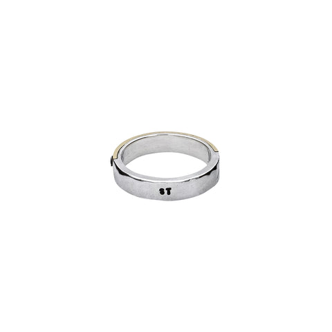 BAGUE RIVETEE « LA NUIT » FINE OR 9 CARATS