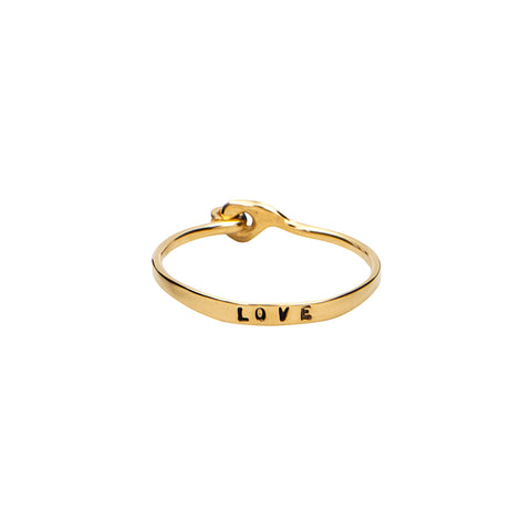 BAGUE "LOVE" EXTRA FINE EN VERMEIL