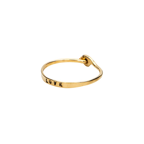 BAGUE "LOVE" EXTRA FINE EN VERMEIL