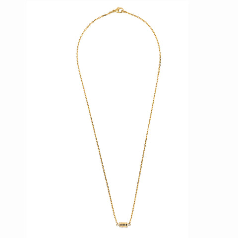 COLLIER CUBE "AIMER, REVER, RIRE" EN VERMEIL