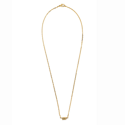 COLLIER CUBE "AIMER, REVER, RIRE" EN VERMEIL