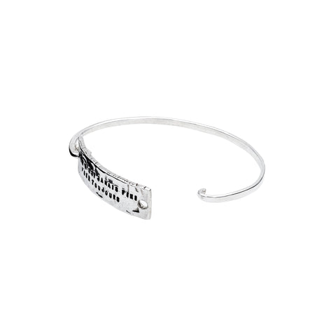 BRACELET PLAQUE "RIEN N'EST JAMAIS FINI POUR TOUJOURS"