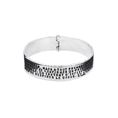 BRACELET EDMOND ROSTAND "UN BAISER" RIVETÉ