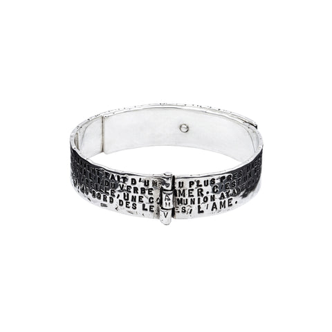 BRACELET EDMOND ROSTAND "UN BAISER" RIVETÉ