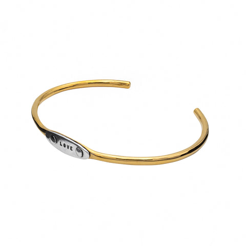 BRACELET RIVETÉ "LOVE" VERMEIL