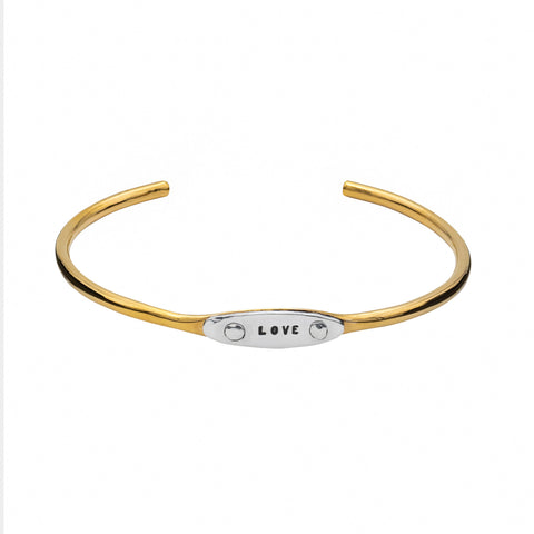 BRACELET RIVETÉ "LOVE" VERMEIL