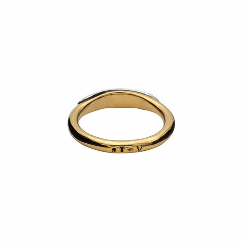 BAGUE RIVETÉE "LOVE" VERMEIL