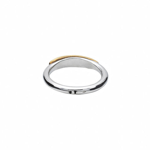 BAGUE RIVETÉE "LOVE" ARGENT