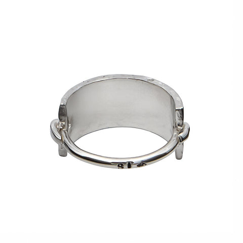 BAGUE PLAQUE "RIEN N'EST JAMAIS FINI POUR TOUJOURS"